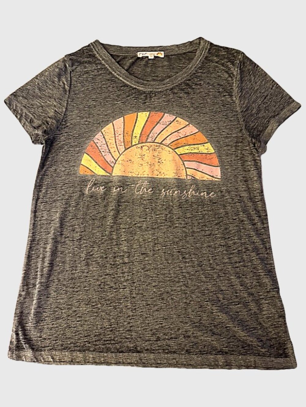 C&C California Live in the Sunshine Graphic Tee Gray M